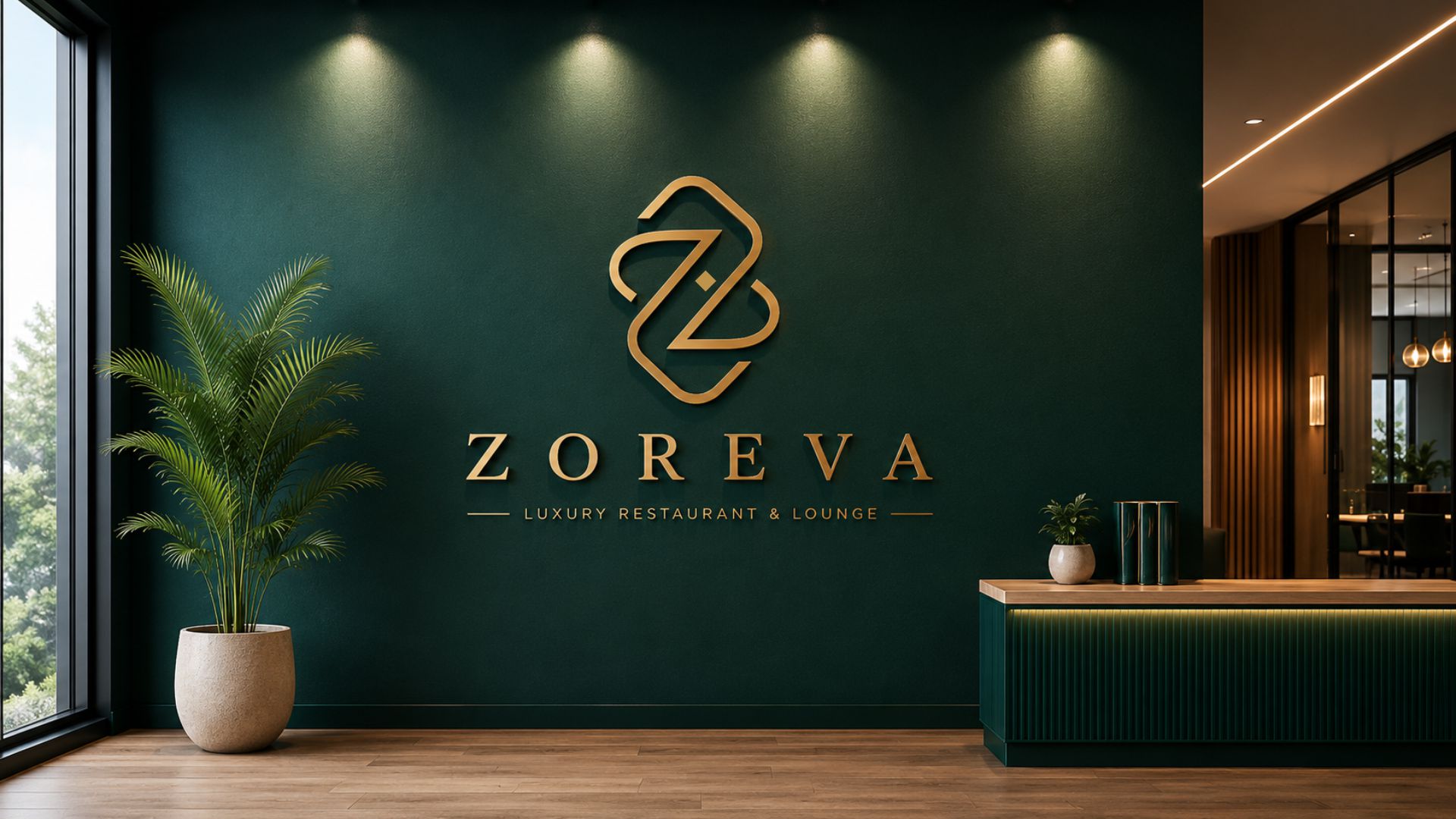 ZOREVA colour palette and typography system