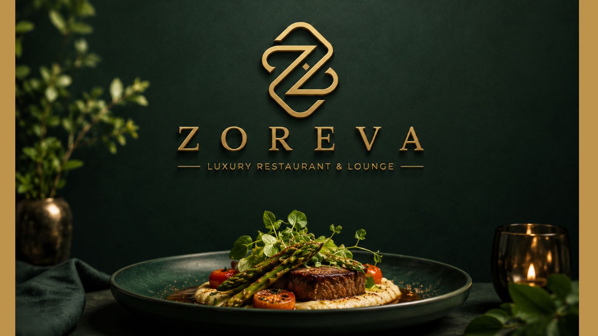 ZOREVA dimensional logo in space