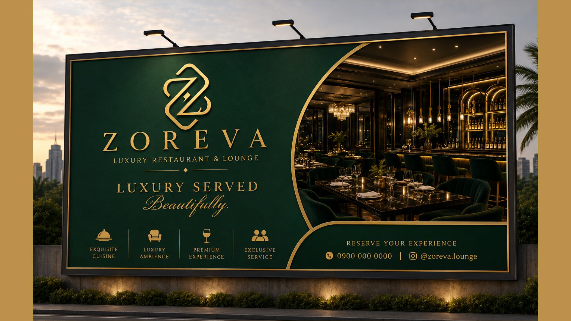 ZOREVA outdoor billboard application